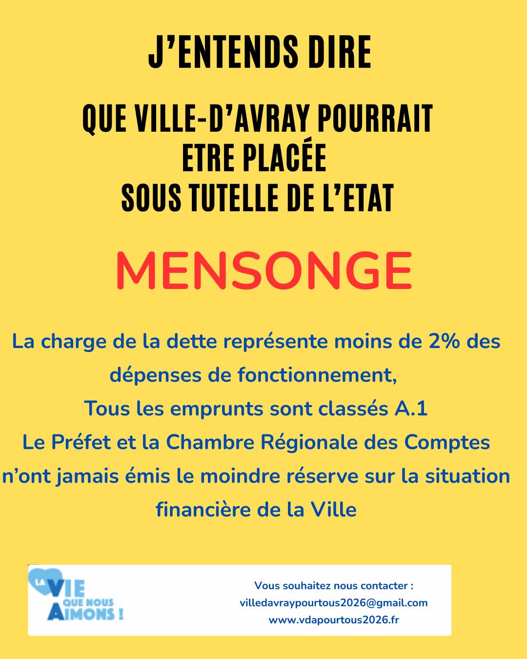 Brève de campagne Ville d'Avray pour tous maire aline de marcillac